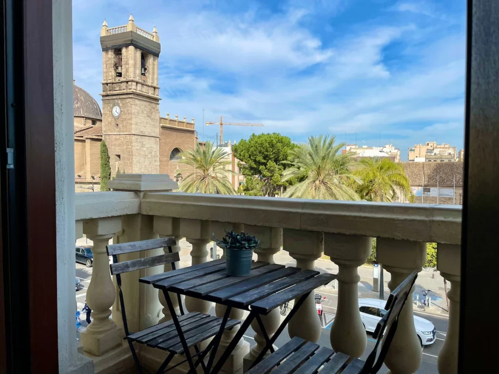 Vistas y servicios en un hostal